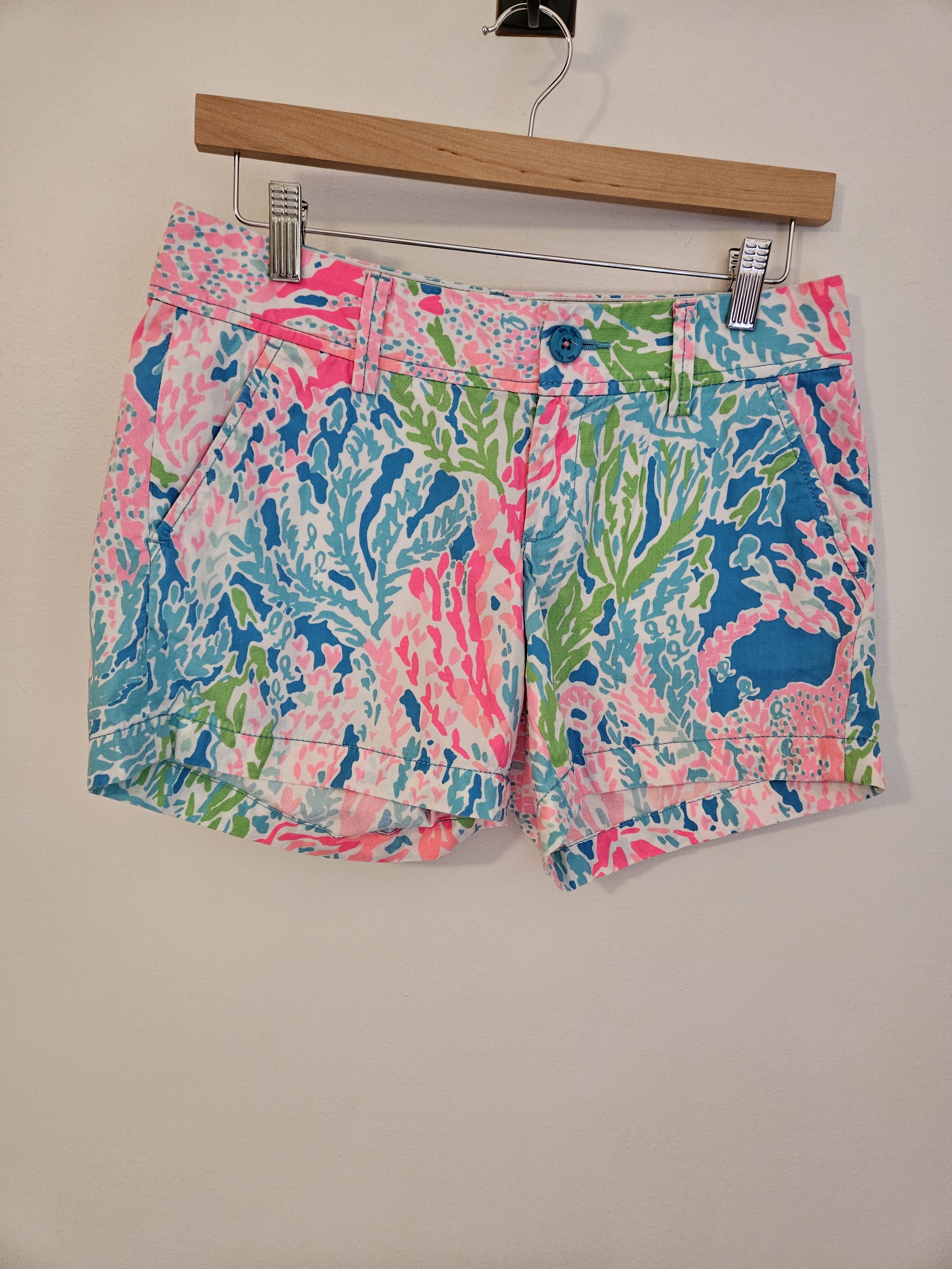 Lilly Pulitzer Callahan Shorts "Let's Cha Cha" 2015 Retired Print Preppy Bold, 2